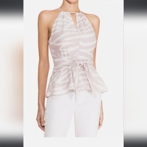 Parker Katsura Zebra Halter Top - Picture 1 of 10